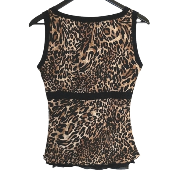 Louben II blouse womens S sleeveless v-neck bow ruffles empire waist - Picture 2 of 6